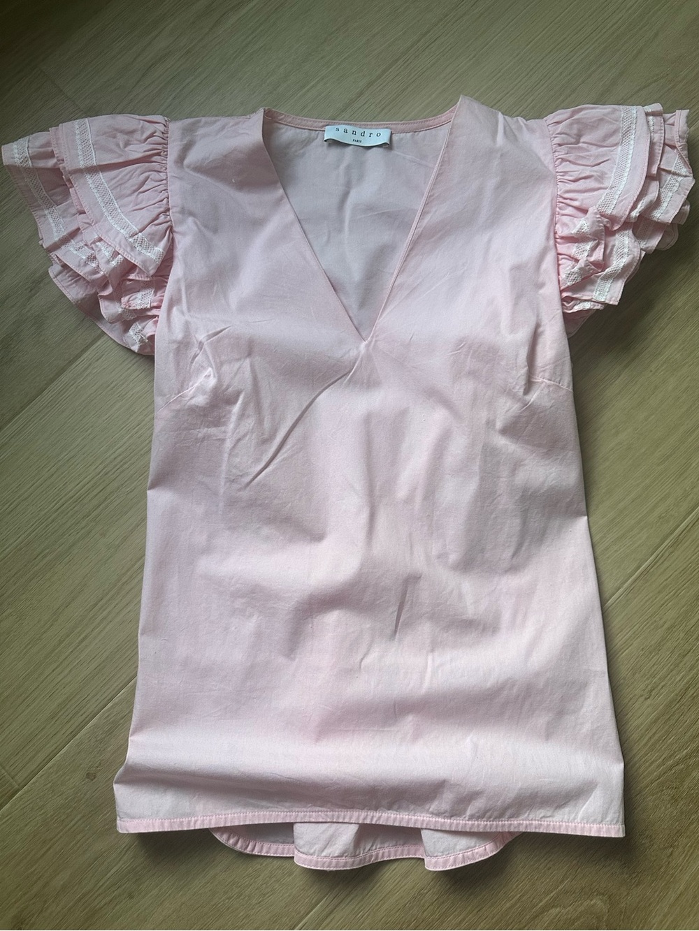 Sandro Top Ruffle Sleeves - Picture 2 of 4